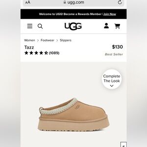 UGG women’s Tazz slip on shoe. NWT. Size 5.